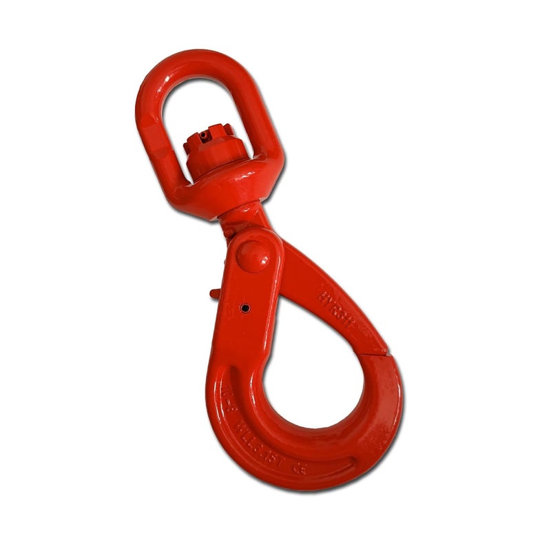 BORUI Swivel Self-Locking Hook 6944 lbs Grade 80 Swivel Self Locking Hook Heavy Duty Swivel Lifting Hook Swivel Lifting Hook Hoist Hook Sling Heavy Cargo 【3.15ton】 - Image 1